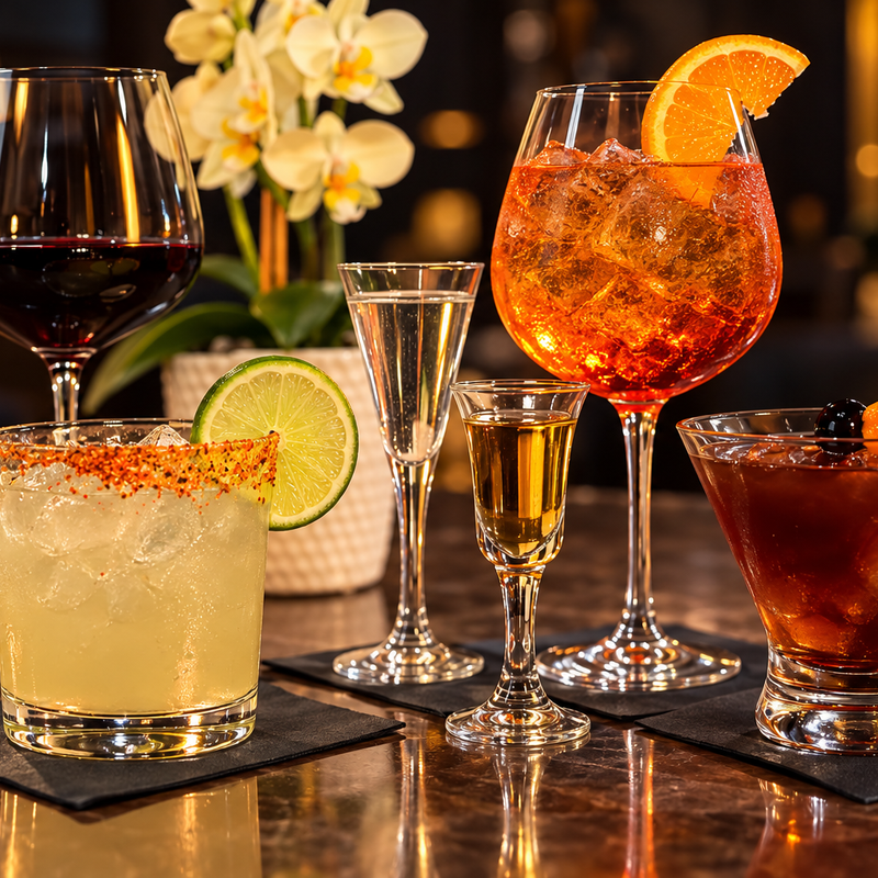 Artisan cocktails crafted for a private event