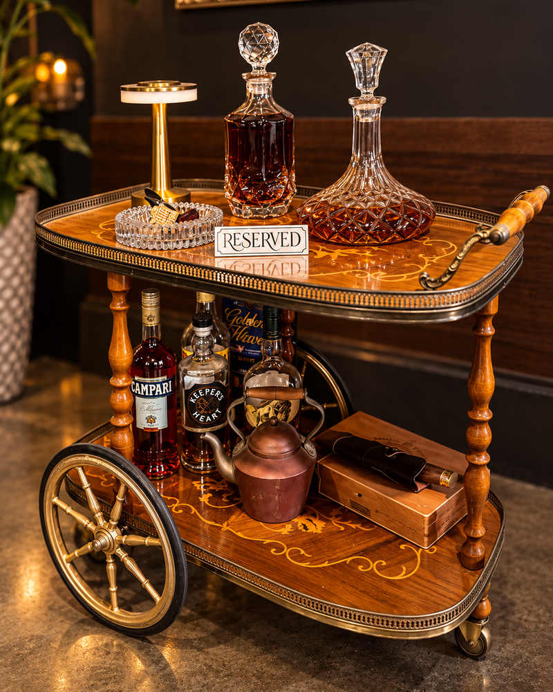 Elegant cocktail crafted at a private event